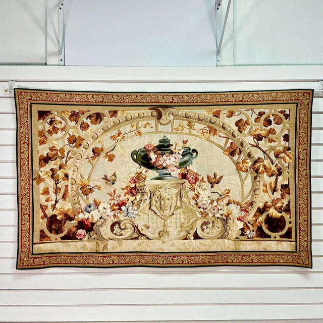 Vintage Home is pleased to offer this woven tapestry from France. Estimated to be from around the 1950s based on on...