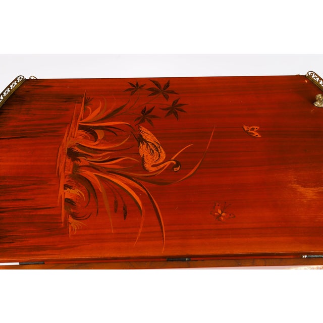 Vintage Italian Sorrento Marquetry Drinks Trolley For Sale - Image 6 of 18