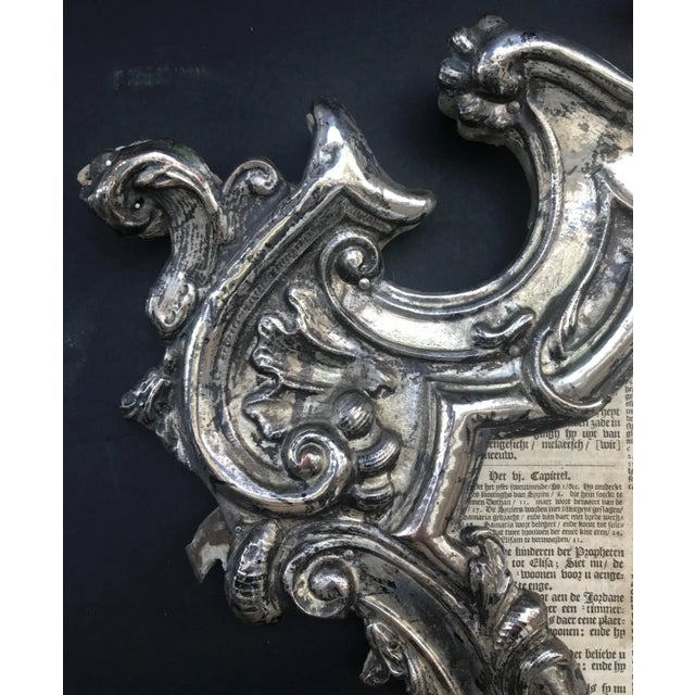 18th Century Repousse Baroque Ecclesiastical Carta Gloria For Sale - Image 9 of 13