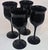 Onyx Vintage Onyx Black Goblets- Set of Four For Sale - Image 8 of 10