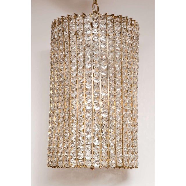 Mid-Century Modern Austrian Beaded Chandelier For Sale - Image 3 of 5