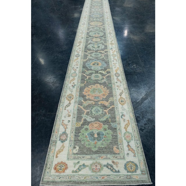 Turkish Oushak Runner Rug 2'11" x 20'9" #17225 Explore a curated collection of hallway runners, wool rugs, and handmade...