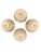Set of 4 Handcrafted Bat Trang Vietnamese Ceramic Pho or Ramen Bowls With Floral Motifs For Sale - Image 10 of 12
