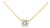 Alexander Beverly Hills 0.81ct Diamond Solitaire Pendant Necklace Yellow Gold For Sale