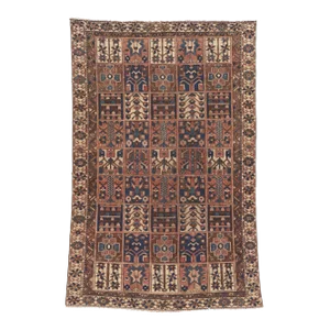 Mid 20th Century Mid 20th Century Vintage Persian Bakhtiari Rug - 06'01 x 09'05