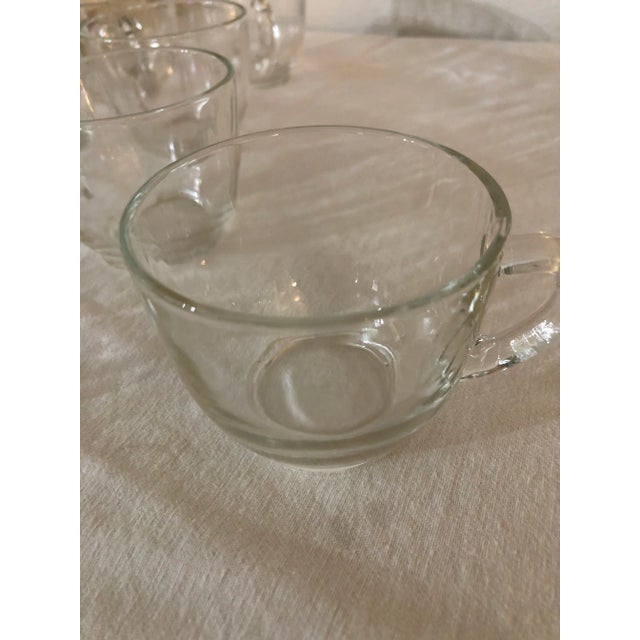 Vintage 1930s Heisey Greek Key Punch Bowl and Stand With Cups - 15 Piece Set For Sale - Image 9 of 13