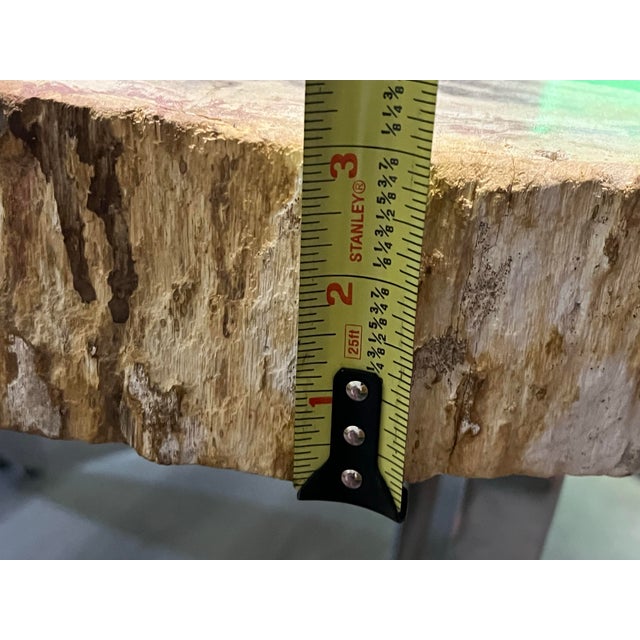 Wood 1990s Petrified Wood Coffee Table For Sale - Image 7 of 12
