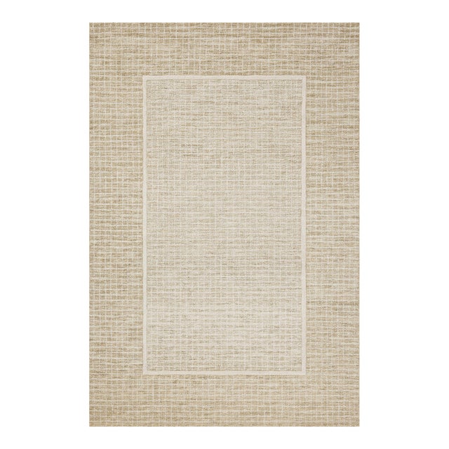 Chris Loves Julia x Loloi Briggs Wheat / Ivory 9'-3" x 13' Area Rug For Sale