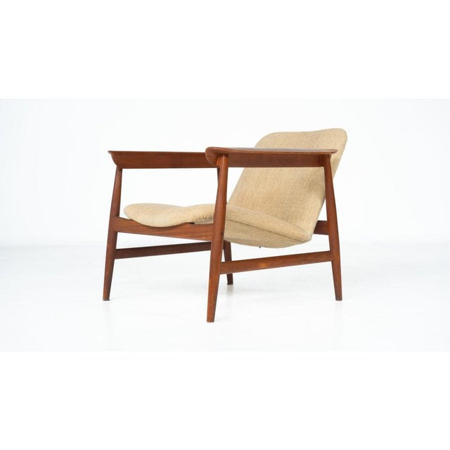 Teak Lounge Chair Mod. BO-118 by Finn Juhl for Bovirke, 1950s This piece is attributed to the mentioned designer/maker. It...