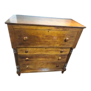 19th Century American Classical Cherry Gentlemen’s Chest of Drawers