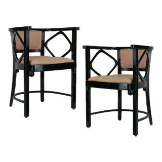 Mid Century Modern 1960s Joseph Hoffman Fledermaus Style Chairs - a Pair For Sale