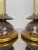 Lovely pair of cloisonne side table lamps. Patterning is navy and gold. Beautiful condition. One is in perfect working...