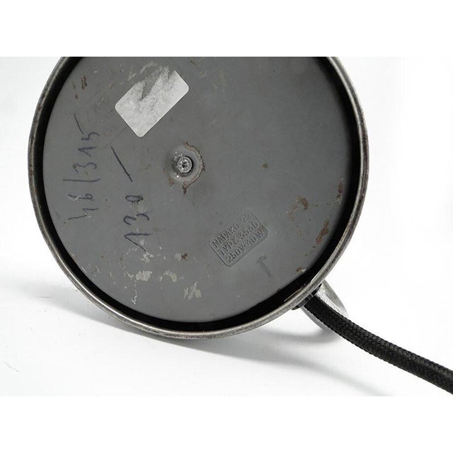 Metal Chrome-Plated Metal Table Lamp by J. Hurka for Napako, Czechoslovakia, 1950s For Sale - Image 7 of 14