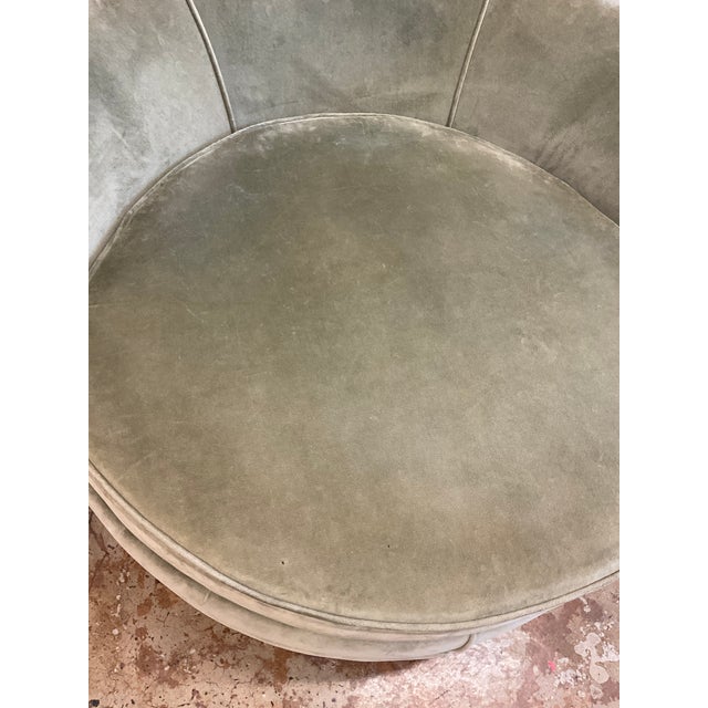 Vintage Circular Lounge Chiar, Attr. To Milo Baughman For Sale - Image 16 of 18