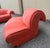 Stunning four piece sculptural sectional that is is upholstered in the original pink leather upholstery. Very comfy, This...