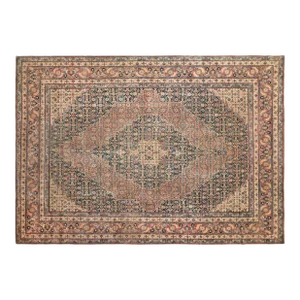 Antique Persian Tabriz Hadji Jalili Oriental Carpet, Room Size, W/ Medallion