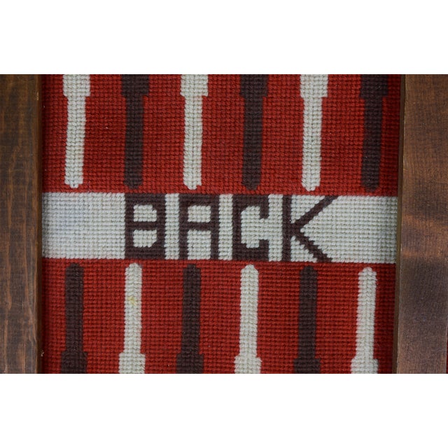 Late 20th Century Hand-Needlepoint Backgammon Board For Sale In New York - Image 6 of 6