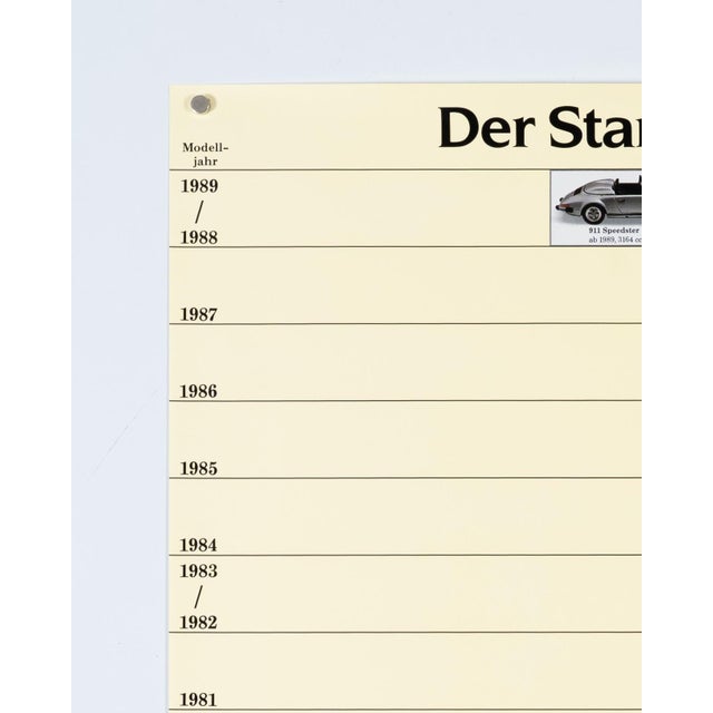 Yellow Original Vintage Porsche Poster For Sale - Image 8 of 9