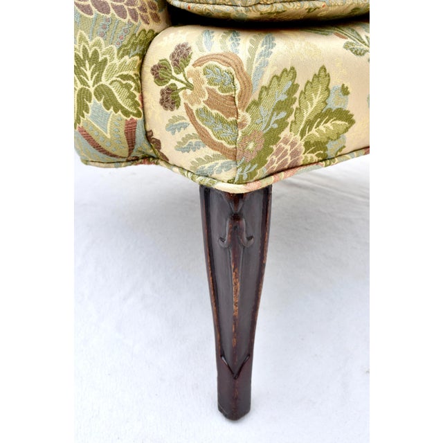 Mid 20th Century French Directoire Style Wing Back Chair For Sale - Image 10 of 13
