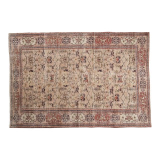 Vintage Distressed Sparta Carpet - 5'5" x 7'10" For Sale