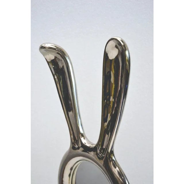 Sculptural Ceramic Bunny Mirror by Matteo Cibic for Superego, 2007 For Sale - Image 4 of 9
