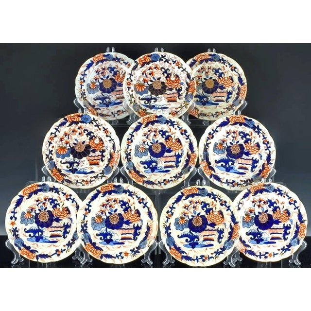 Ceramic Coalport Porcelain Imari Japan Pattern Part Dinner Service, 34 Pieces Circa 1820 For Sale - Image 7 of 14