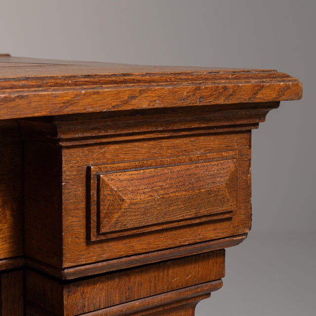 19th Century French Chestnut Brown Neo-Renaissance Oak Cabinet with Hinged Lid For Sale - Image 12 of 15