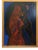 Vintage Mid Century Abstract Oil Painting by Listed Artist Daniel Buckler For Sale