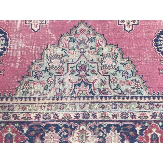 1920s Large Turkish Pink Sparta Rug For Sale - Image 5 of 18
