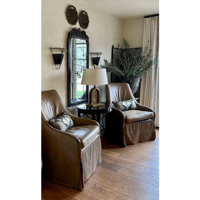 Mid-Century Modern Pair of Luxurious Patterned Lumbar Pillows For Sale - Image 3 of 10