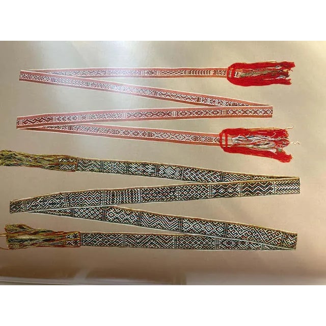 Chinese Vintage textiles and embroidery. Chinese language, Great textile art table book. Distributed by Eliane j Giraud...