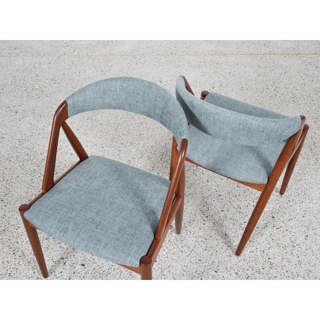 Mid-Century Danish Model 31 Dining Chairs in Teak by Kai Kristiansen for Schou Andersen, Set of 4 For Sale - Image 6 of 13