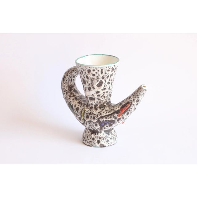 Mid-Century Modern French Lava Vase by Marius Bessone, 1950s For Sale - Image 3 of 11