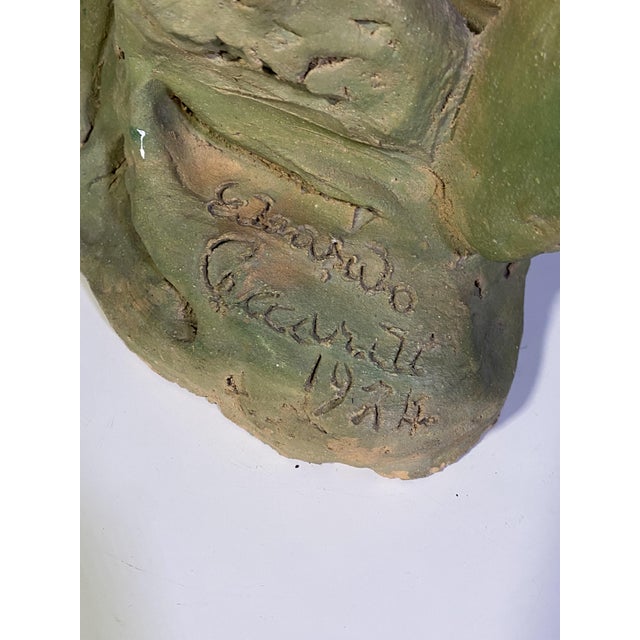 Terracotta Sculpture Ceccardi the Mermaid Metamorphosis, 1974 For Sale - Image 12 of 14