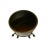 Gainey Pottery 1960s Satin Black Planter in Iron Stand by Gainey Ceramics For Sale - Image 4 of 5