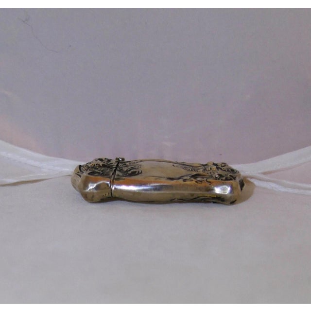 1900s Art Nouveau Period Sterling Matchsafe For Sale - Image 4 of 8