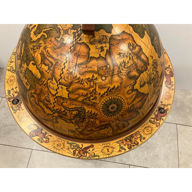 Wood 1980s Globe Drinks Bar For Sale - Image 7 of 12