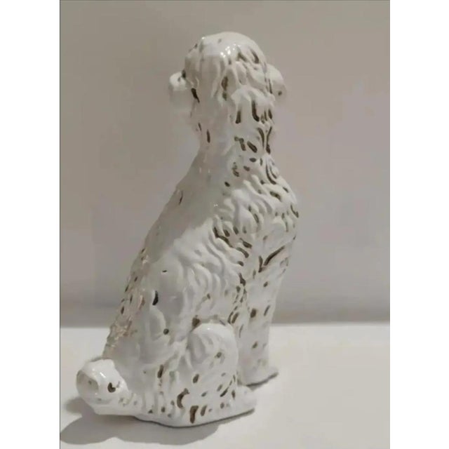 1950s Hollywood Regency Sitting Dog Sculpture, Made in Italy For Sale - Image 11 of 12