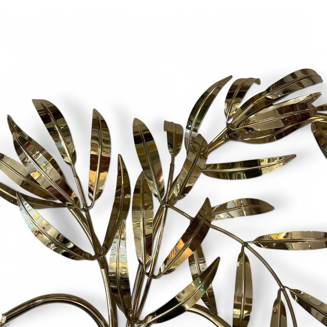 Golden Leaves Wall Lamp by Hans Kögl, 1970s For Sale - Image 4 of 9