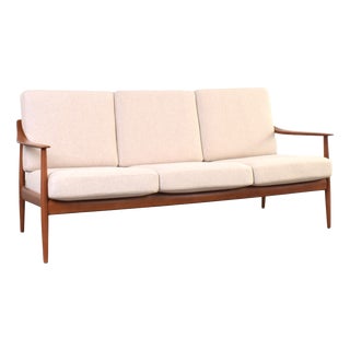 Mid-Century Modern Teak Sofa by Walter Knoll for Knoll Antimott, 1960s For Sale