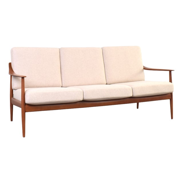 Mid-Century Modern Teak Sofa by Walter Knoll for Knoll Antimott, 1960s For Sale