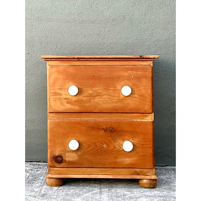 Vintage Small Pine Chest of Drawers For Sale - Image 10 of 12