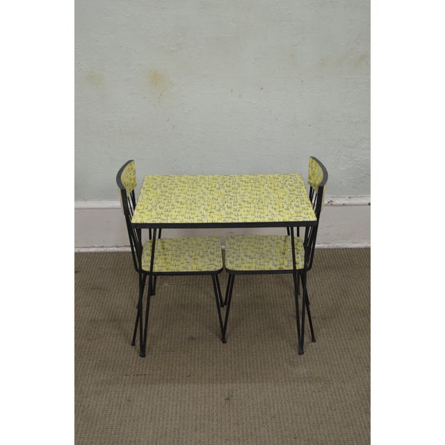 Mid-Century Modern Wrought Iron & Formica Childs Table and ... (640 x 640 Pixel)