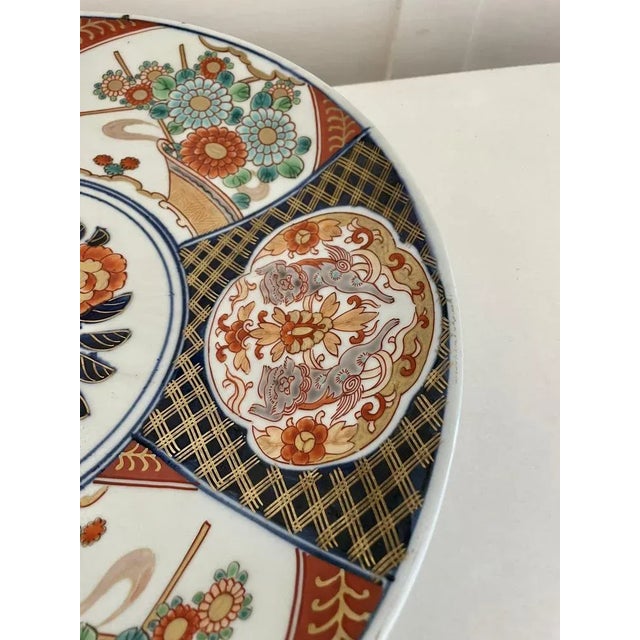 Large Japanese Imari Charger, 1900s For Sale - Image 6 of 8
