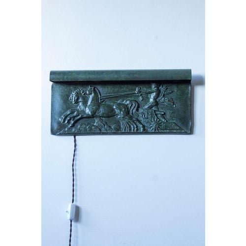 Metal Swedish Grace Wall Sculpture with Apollo For Sale - Image 7 of 13
