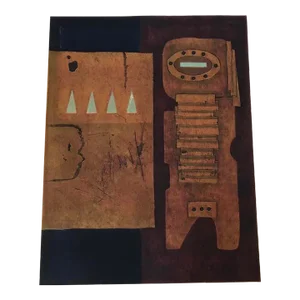 Hiroyuki Tajima “Knight and Loophole” Wood Block Print, C.1974