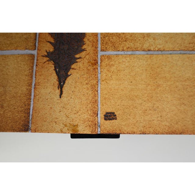 Garrigue Coffee Table with Botanical Tiles by Roger Capron, France, 1960s For Sale - Image 13 of 18