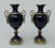 Late 19th Century Antique Pair Cobalt Blue French Sèvres Porcelain Ormolu Urns Vases Garnitures For Sale - Image 5 of 8