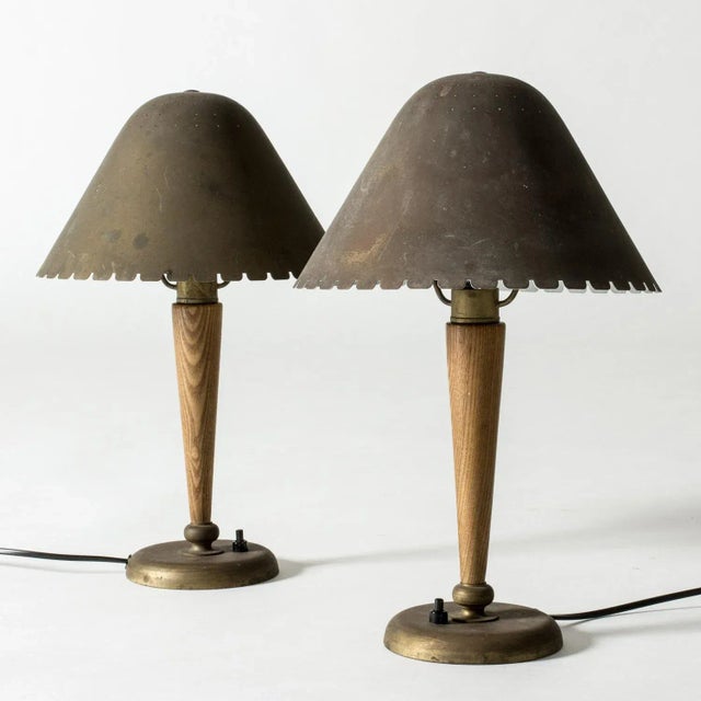Modernist Table Lamps from Böhlmarks, 1940s, Set of 2 For Sale - Image 9 of 9