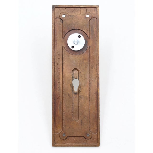 Antique Corbin Bronze Dummy Door Knob Set For Sale - Image 6 of 7